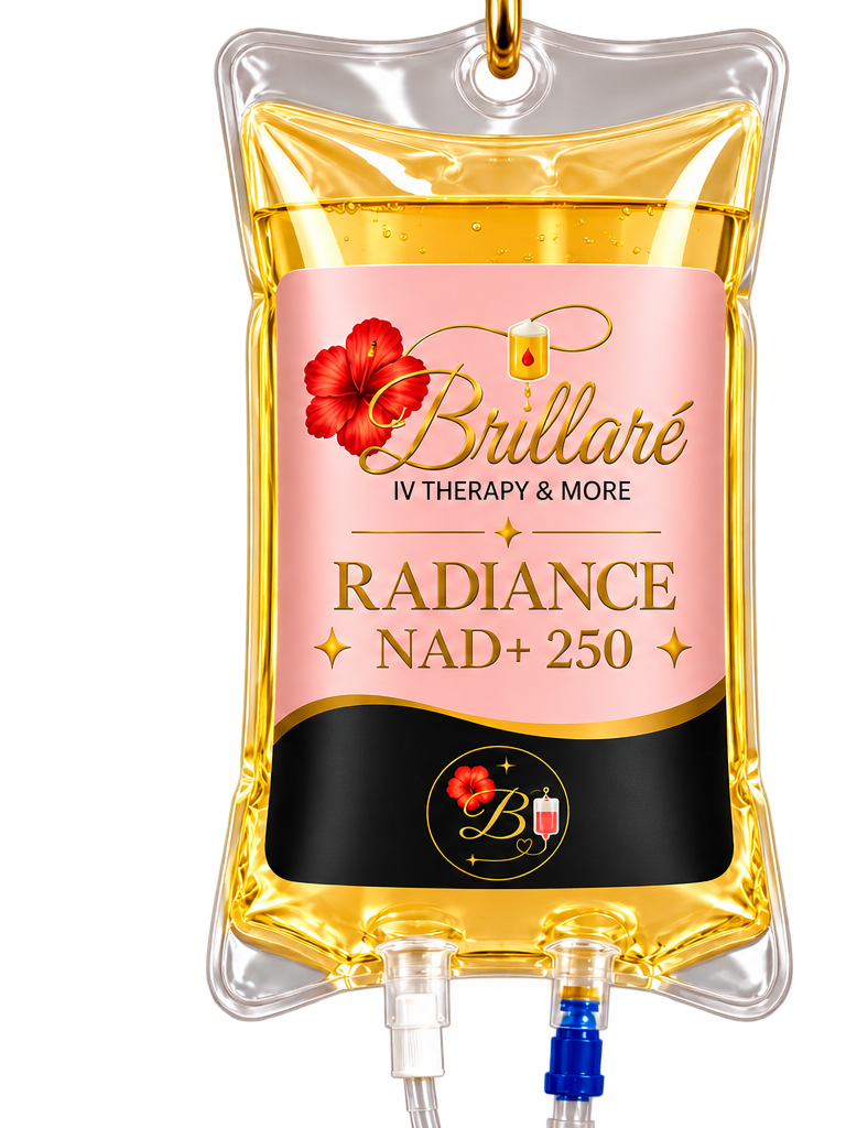 Brillaré Radiance NAD+ 250 IV therapy bag