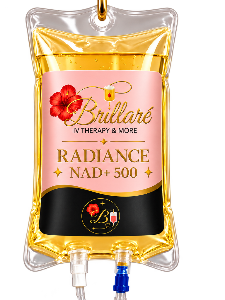 Brillaré Radiance NAD+ 500 IV therapy bag